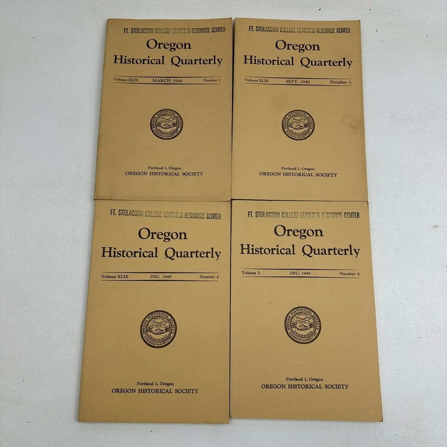 Oregon Historical Quarterly 34 Vol Set 1941-1954 Pacific Northwest History