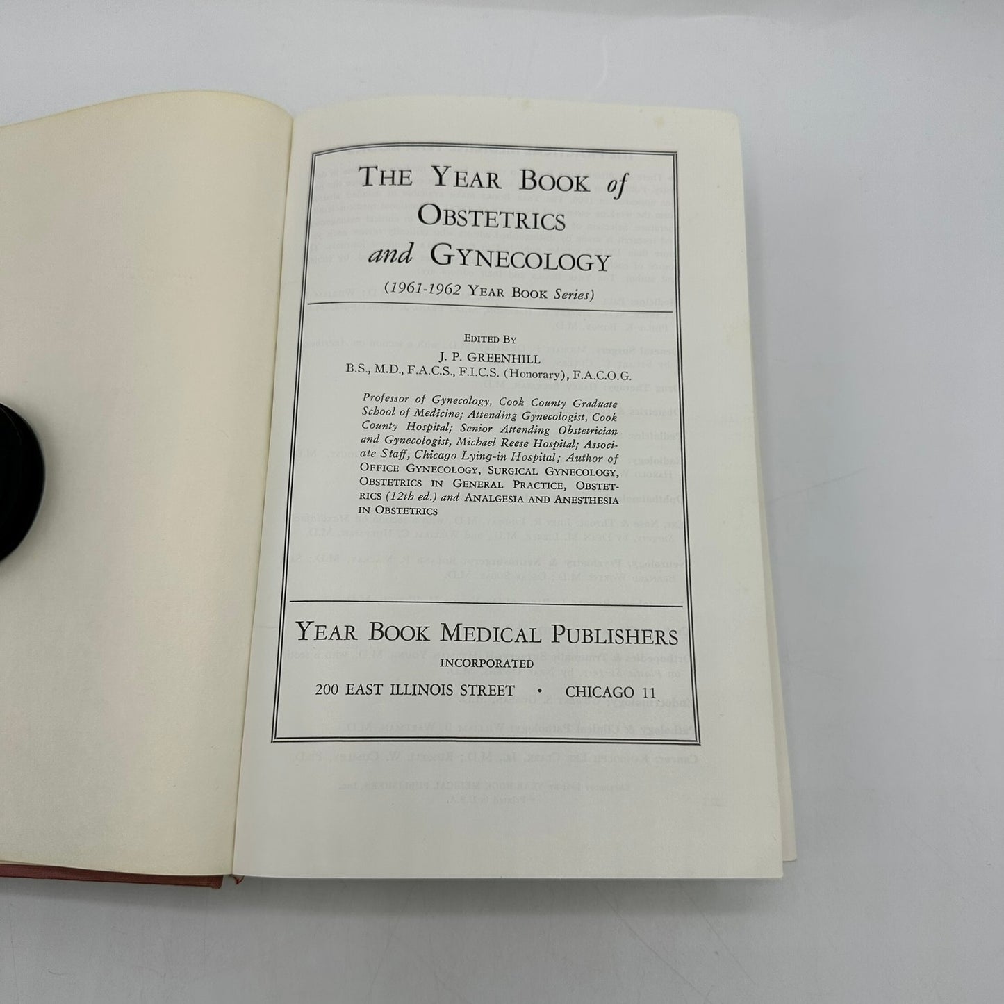 Obstetrics and Gynecology Lot of 3 J P Greenhill Paul Titus Medical Reference