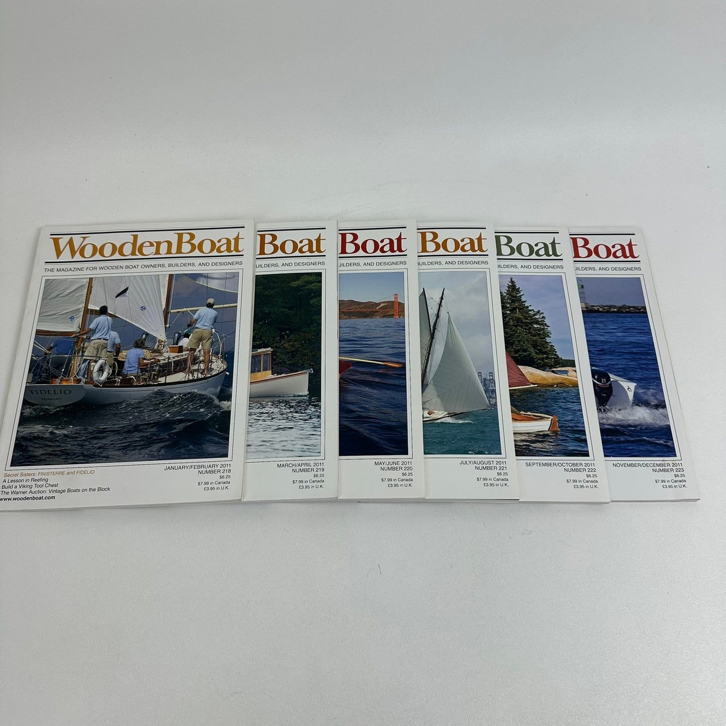 WoodenBoat Magazine 6 Issues 2011 Complete Year Nautical Boating Sailing Hobbies