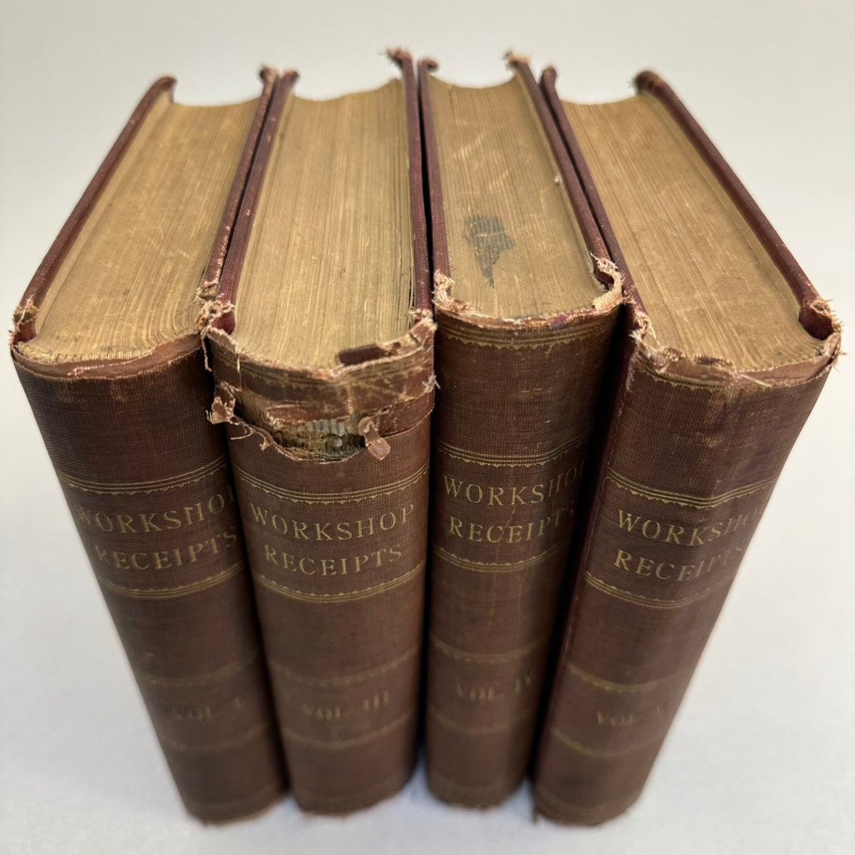 Workshop Receipts 1903 American Library Ed 4 Vol. Set Technical Encyclopaedia