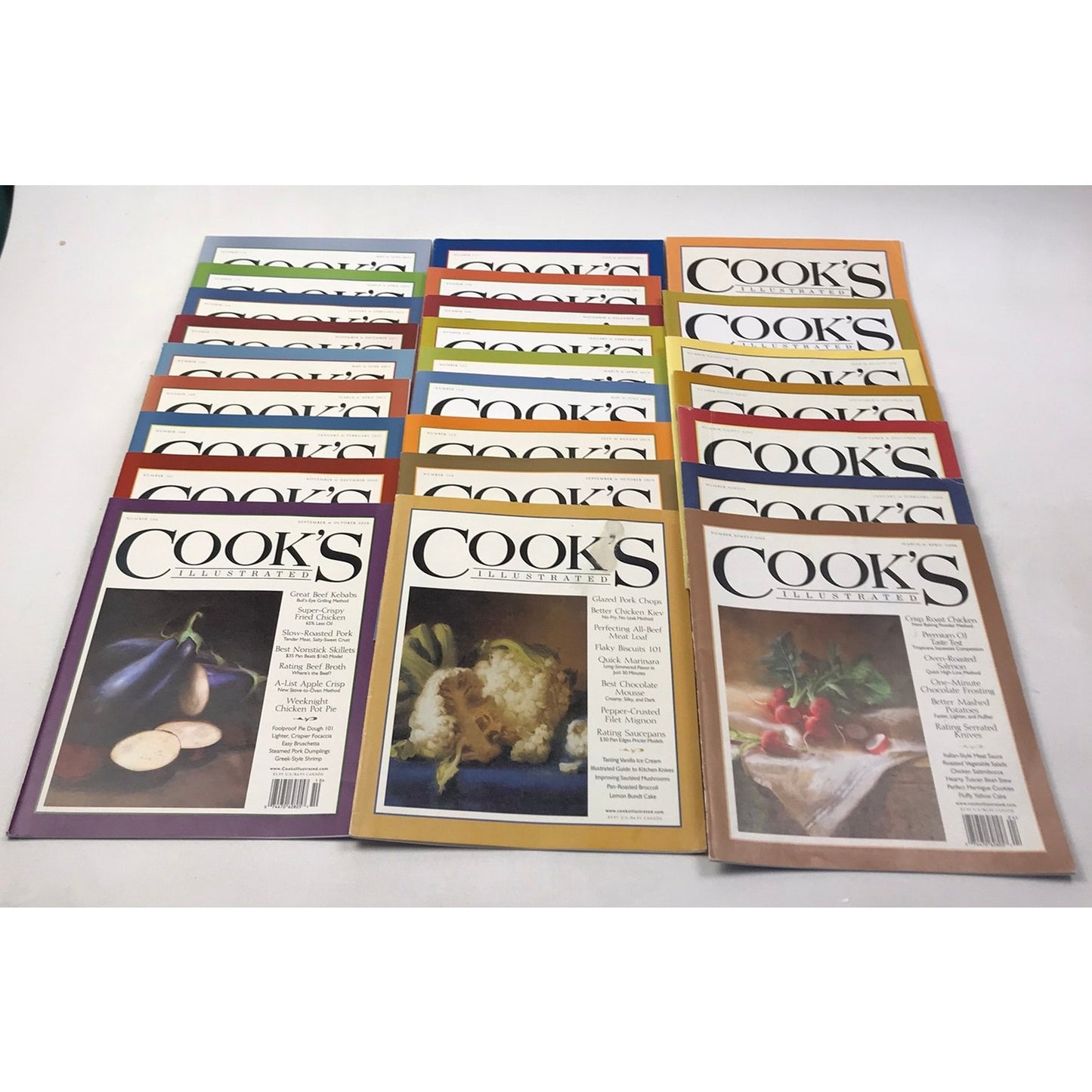 Cooks Illustrated Magazines Lot of 40 Recipes Cooking Techniques Food and Drinks