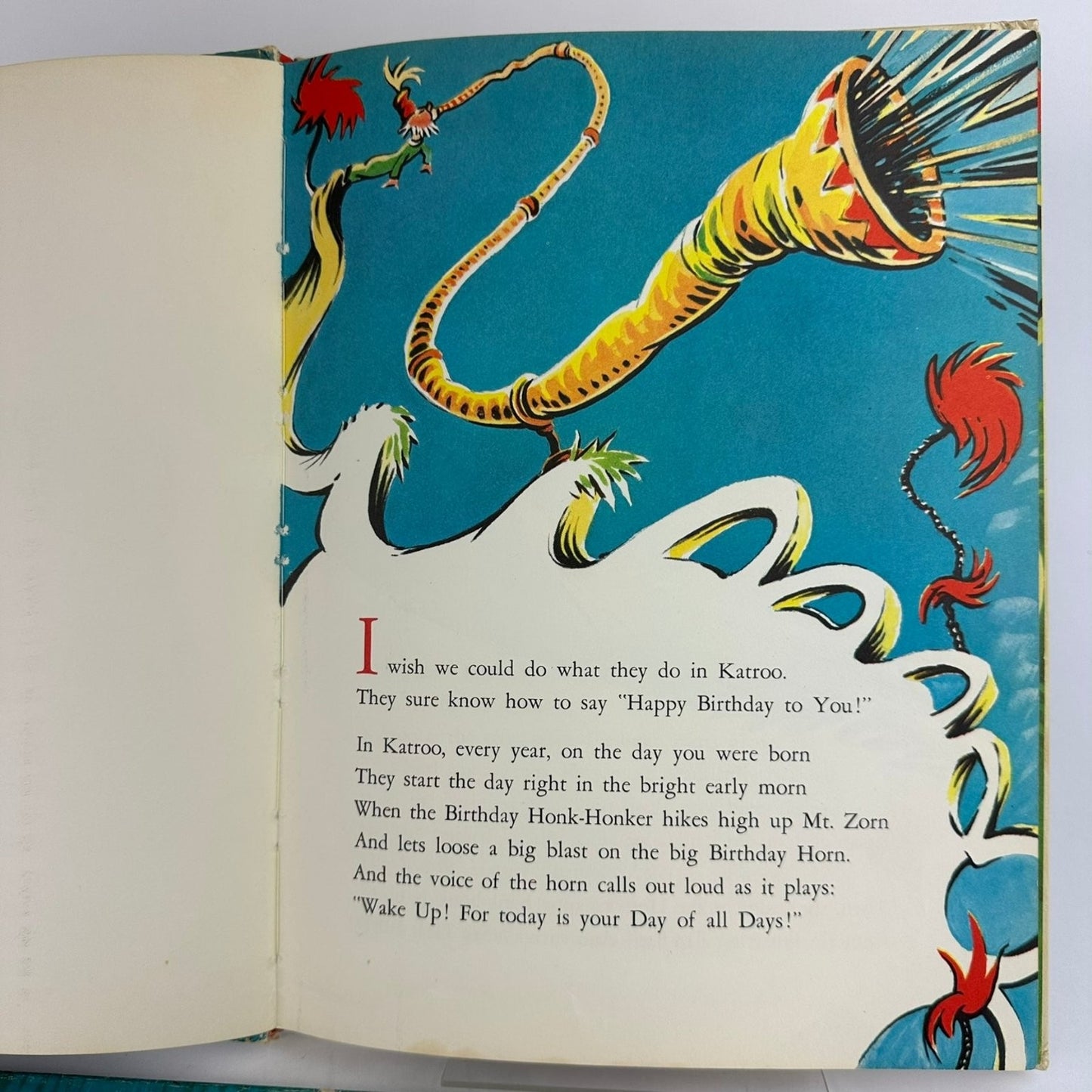 Happy Birthday To You! Dr Seuss 1959 First Edition Early Printing Random House
