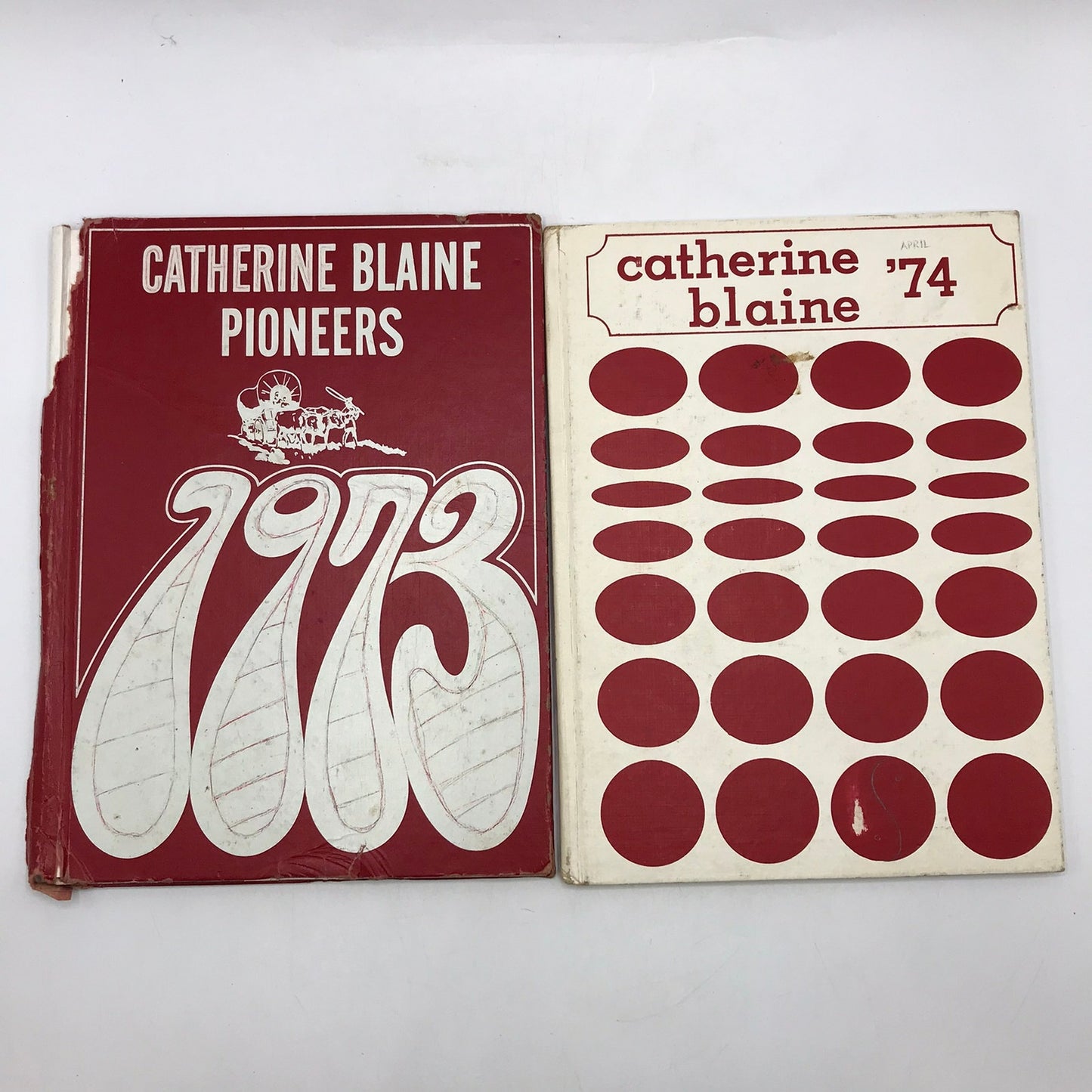 Catharine Blaine Jr High School Yearbooks 1973 1974 Seattle WA Local History