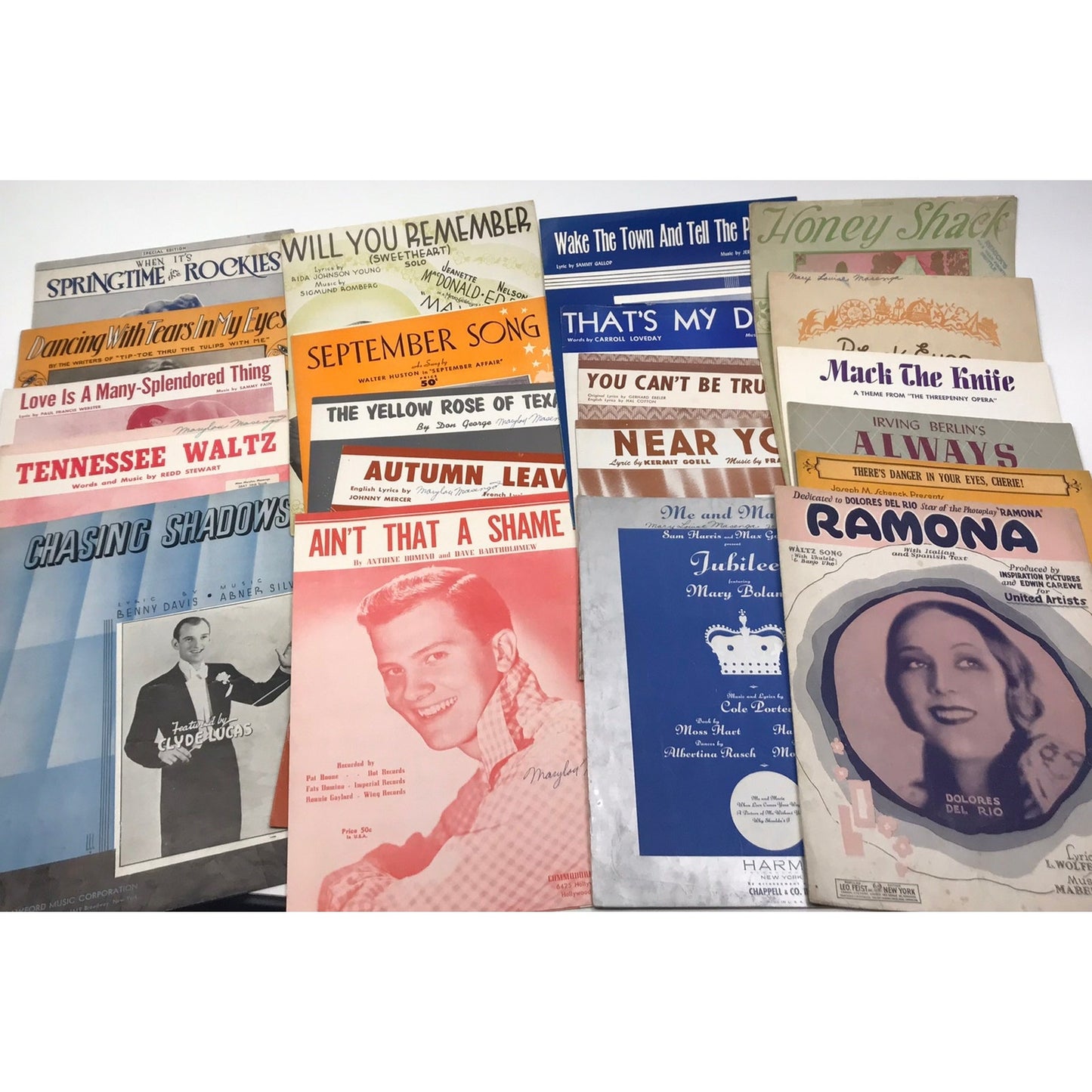 Vintage Sheet Music Lot of 88 Song Books Piano Hollywood Movies Jazz 1930s-1950s