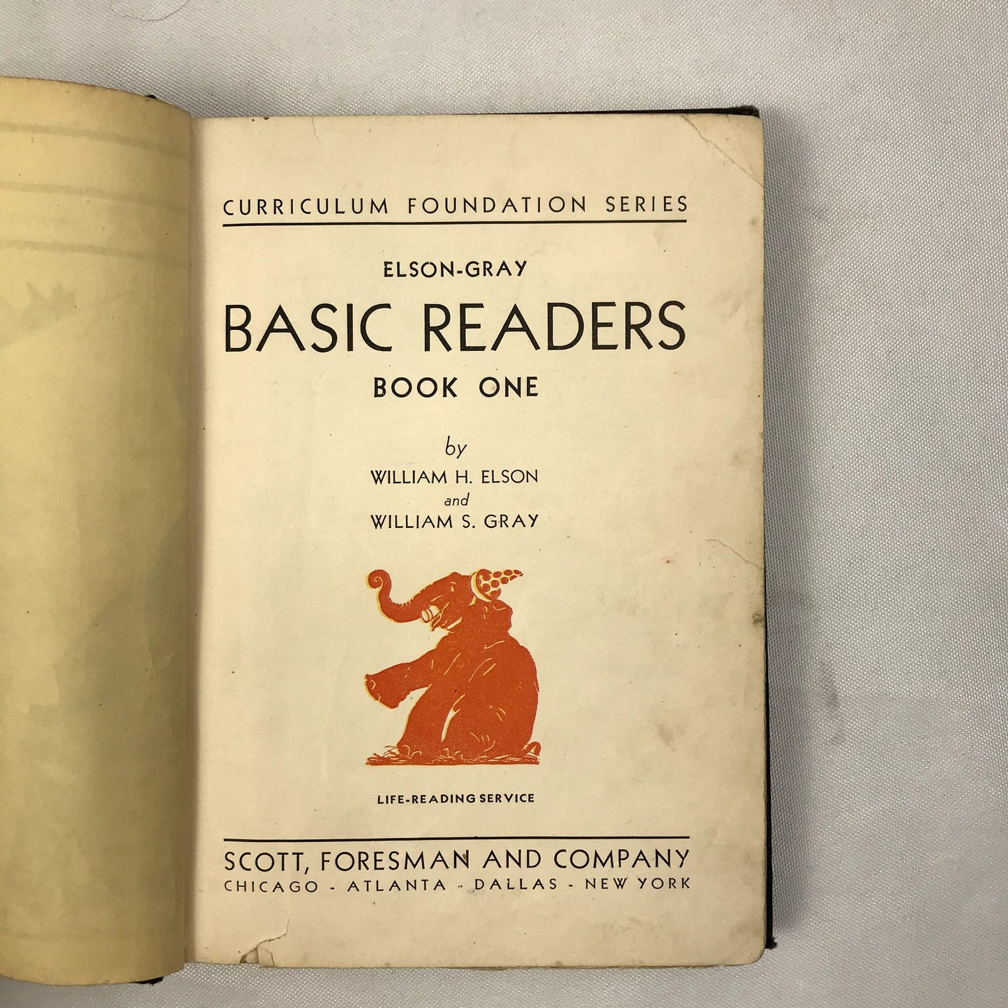 Curriculum Foundation Series Elson-Gray Basic Readers Book One Hardcover 1936