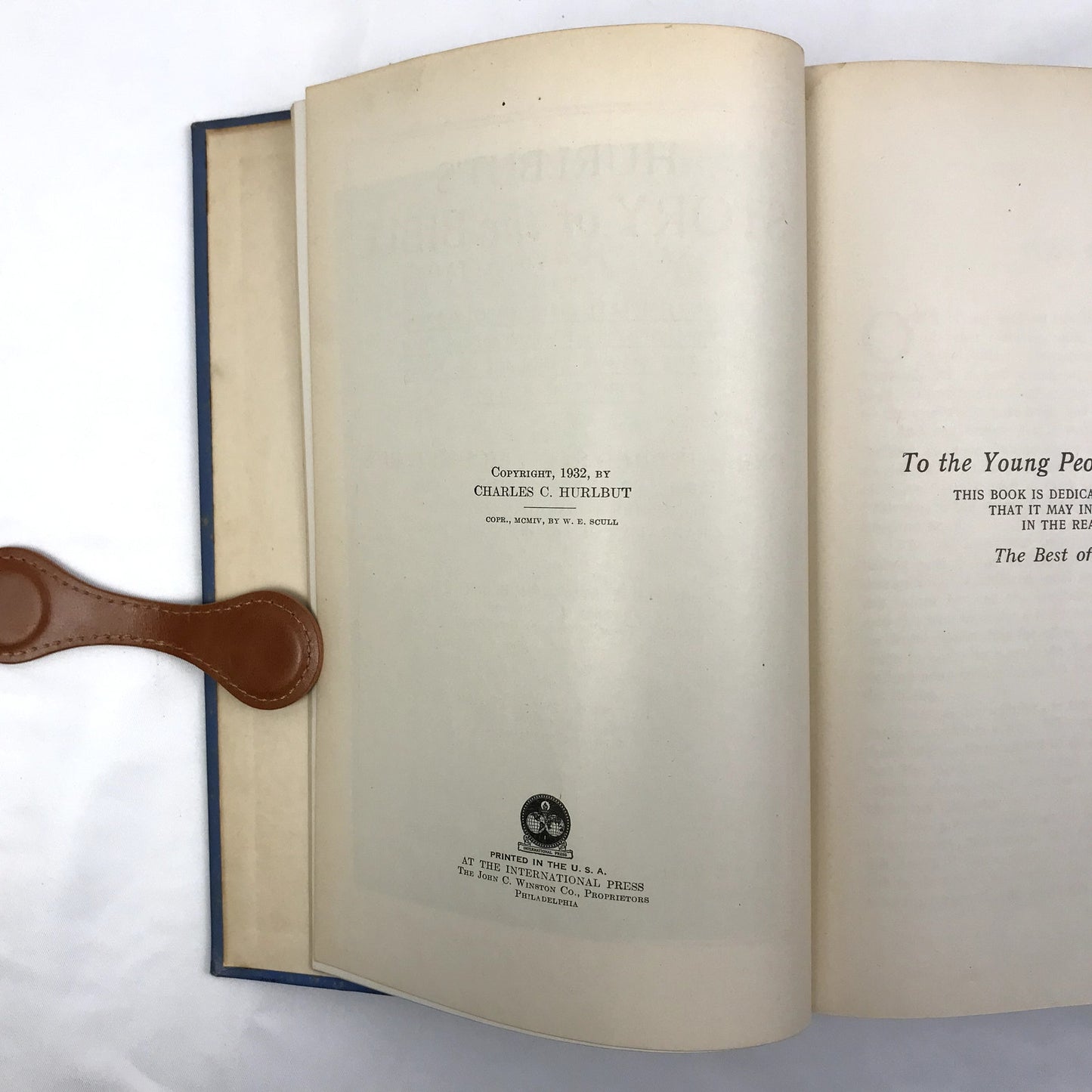 Hurlbut's Story of the Bible Book Self Pronouncing by Jesse Lyman Hurlbut 1932