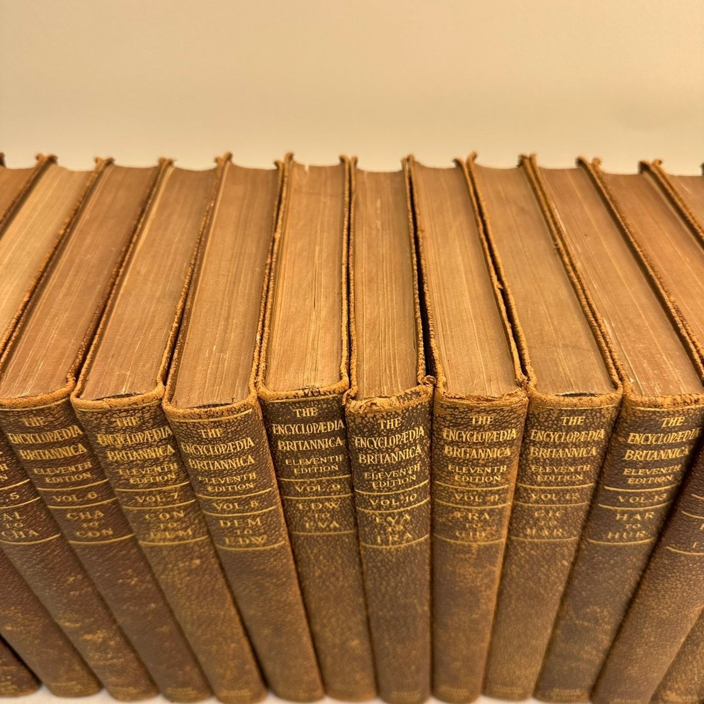 Encyclopaedia Britannica Eleventh Edition 29 Vol 1910 Leather Antique Reference