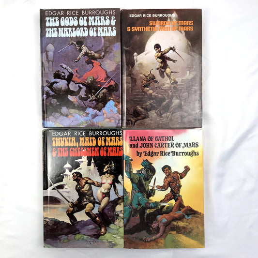 Edgar Rice Burroughs Barsroom Series Lot of 4 Illustrated Children's SciFi Books