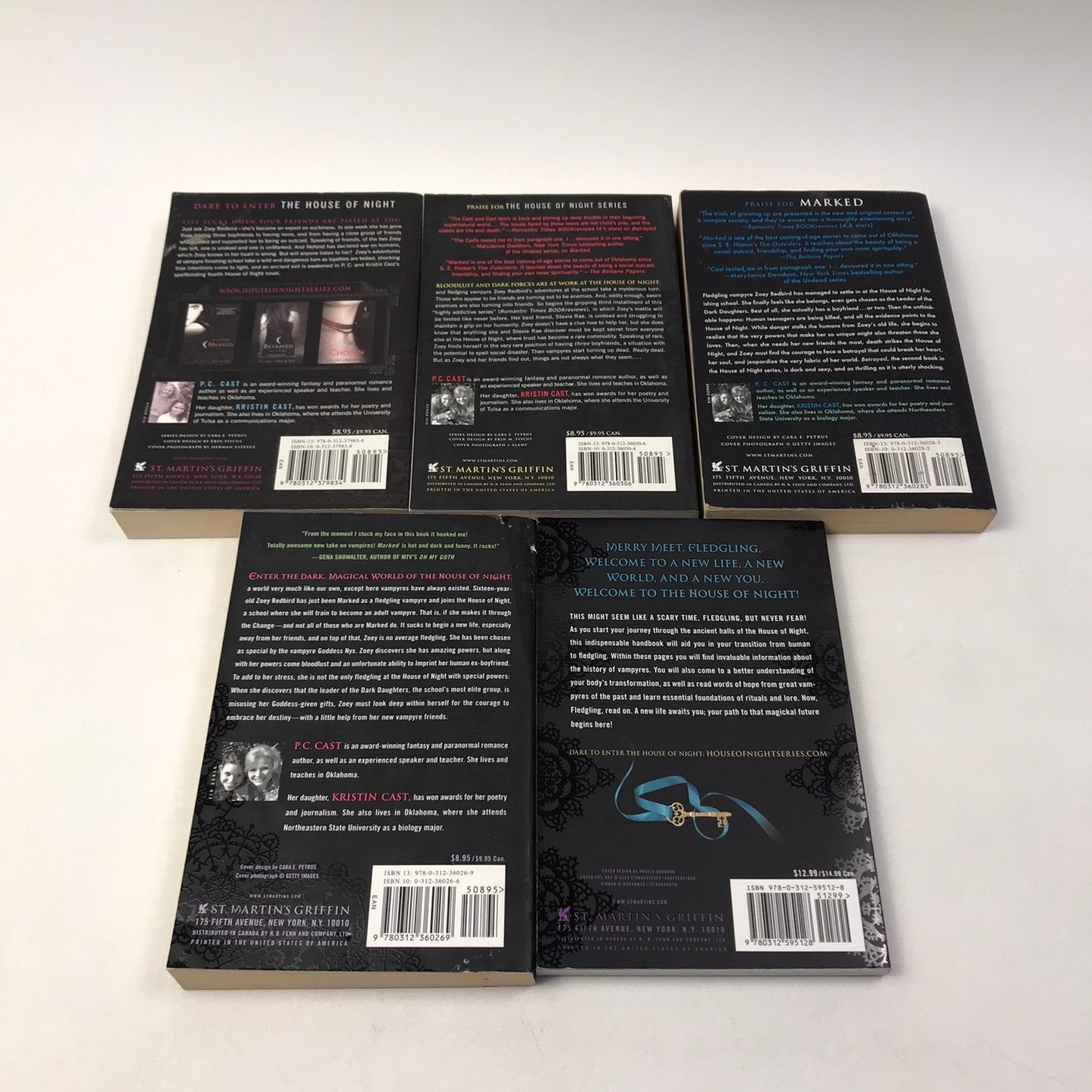 House of Night Series P C and Kristin Cast Lot of 11 Supernatural Fantasy Novels