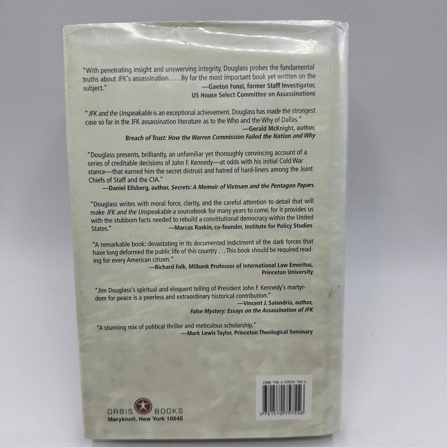 JFK and the Unspeakable Why He Died and Why It Matters James W Douglass Memoirs