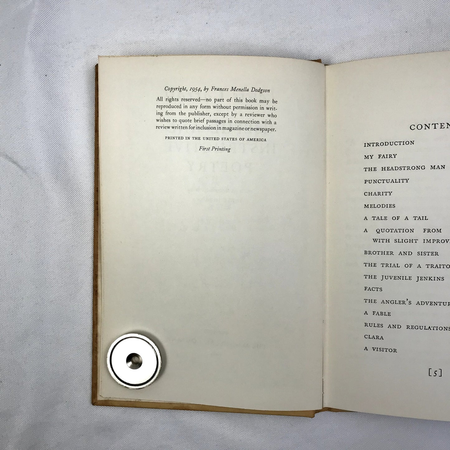 Useful and Instructive Poetry Hardcover Book Lewis Carroll 1954 First Printing
