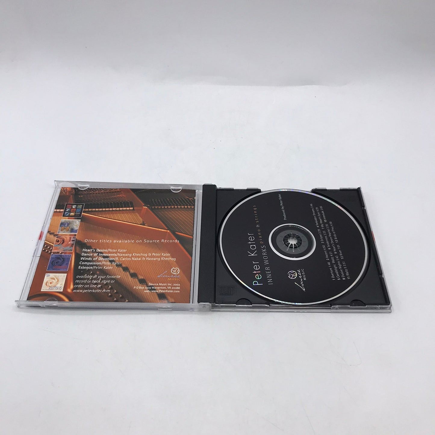 Peter Kater Inner Works Piano and Strings Electronic Classical New Age Album CD