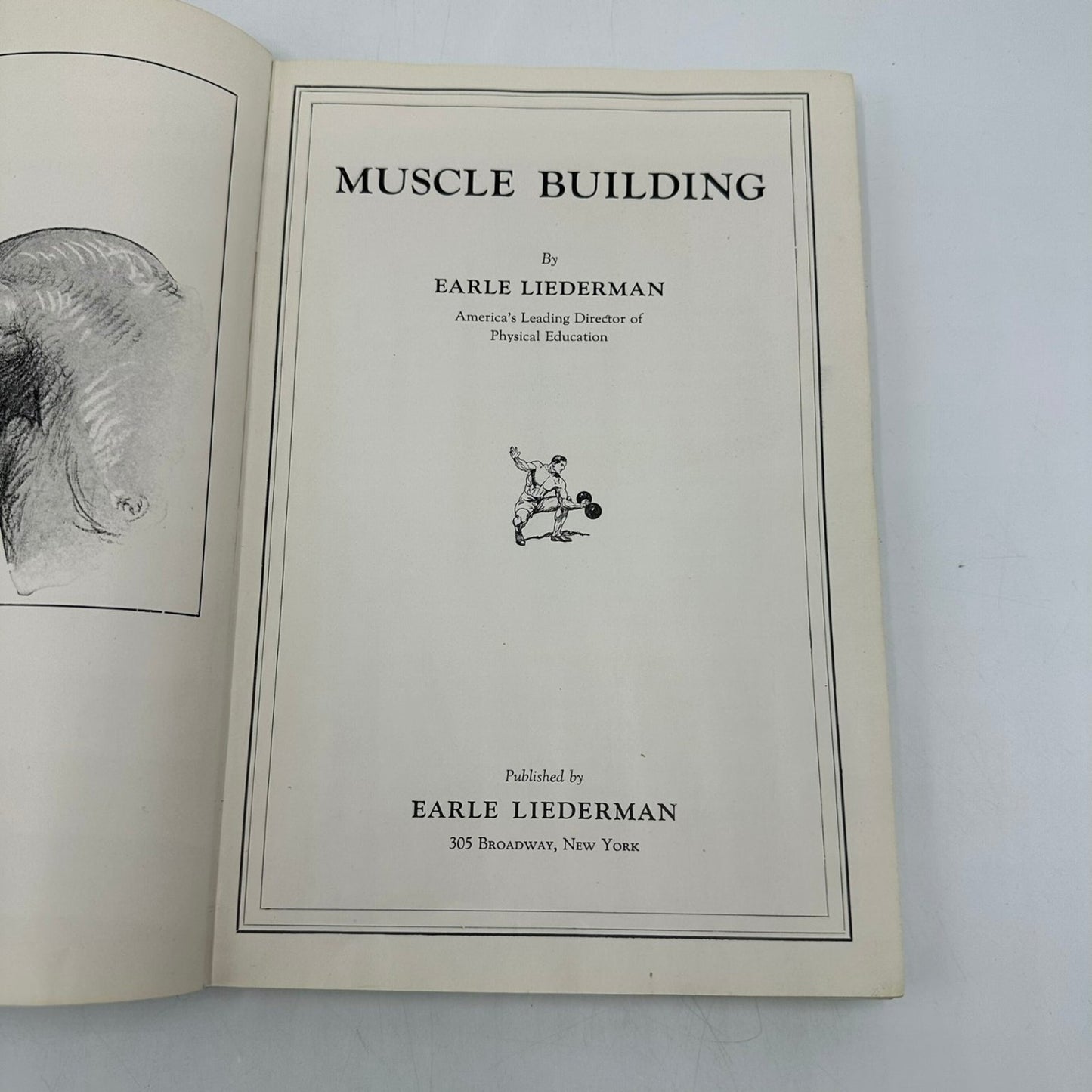 Muscle Building Earle Liederman 1924 Physical Culture Hardcover 1926 Reprint