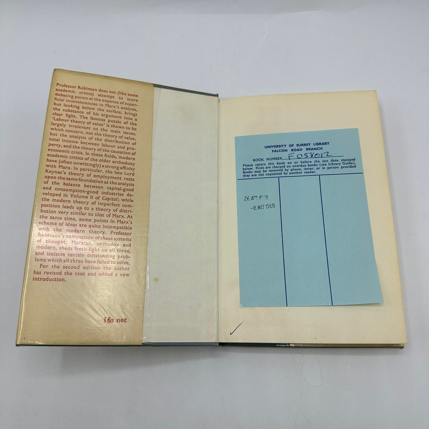 An Essay on Marxian Economics Joan Robinson Academic Analysis Theory Politics