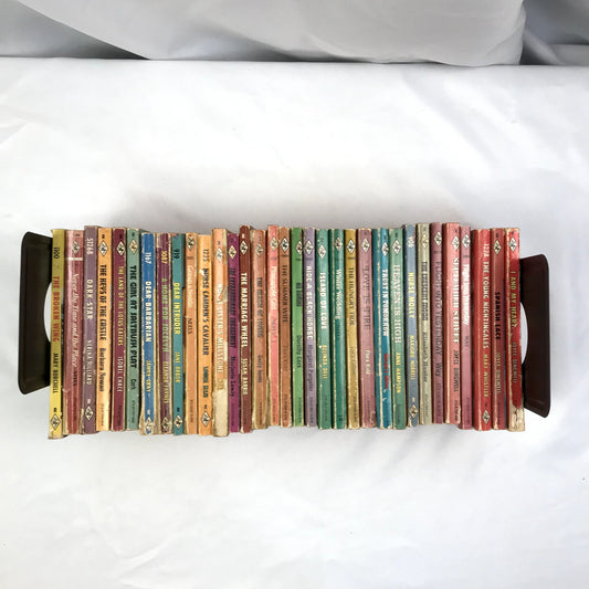 Lot 33 Vintage Harlequin Romance Paperback Books 1960-70 Red Sprayed Edges
