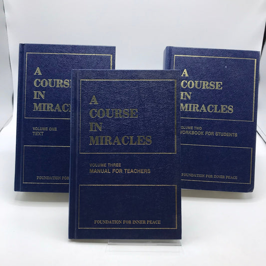 A Course in Miracles Inner Peace Philosophy Spirituality Mind Training Set of 3