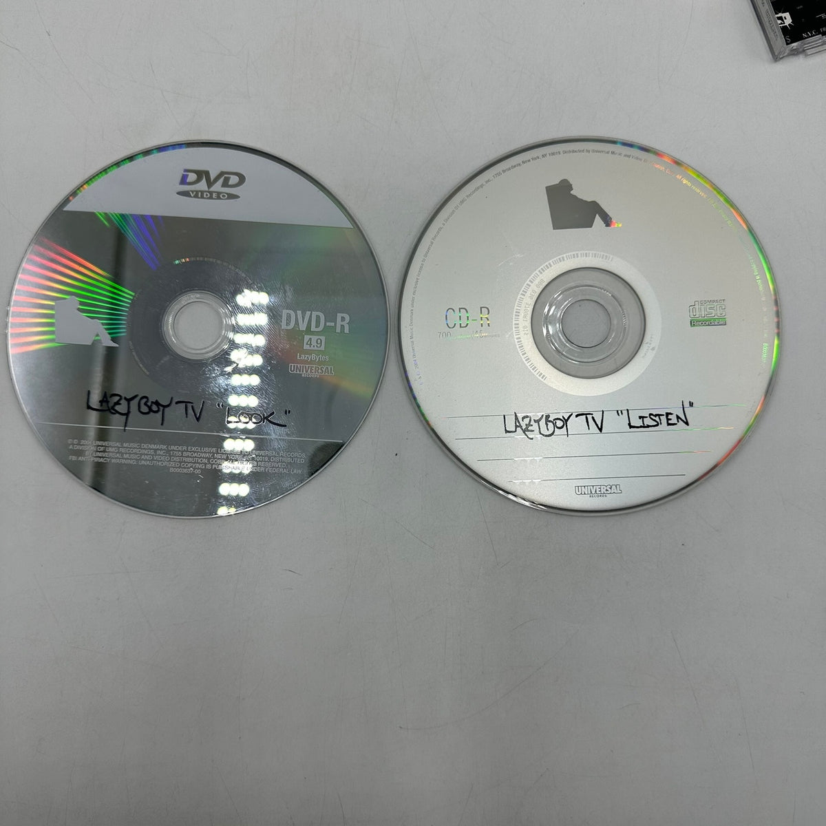 Lazy Boy TV Universal Records Album CD and DVD Set Leftfield Breakbeat Synth Pop