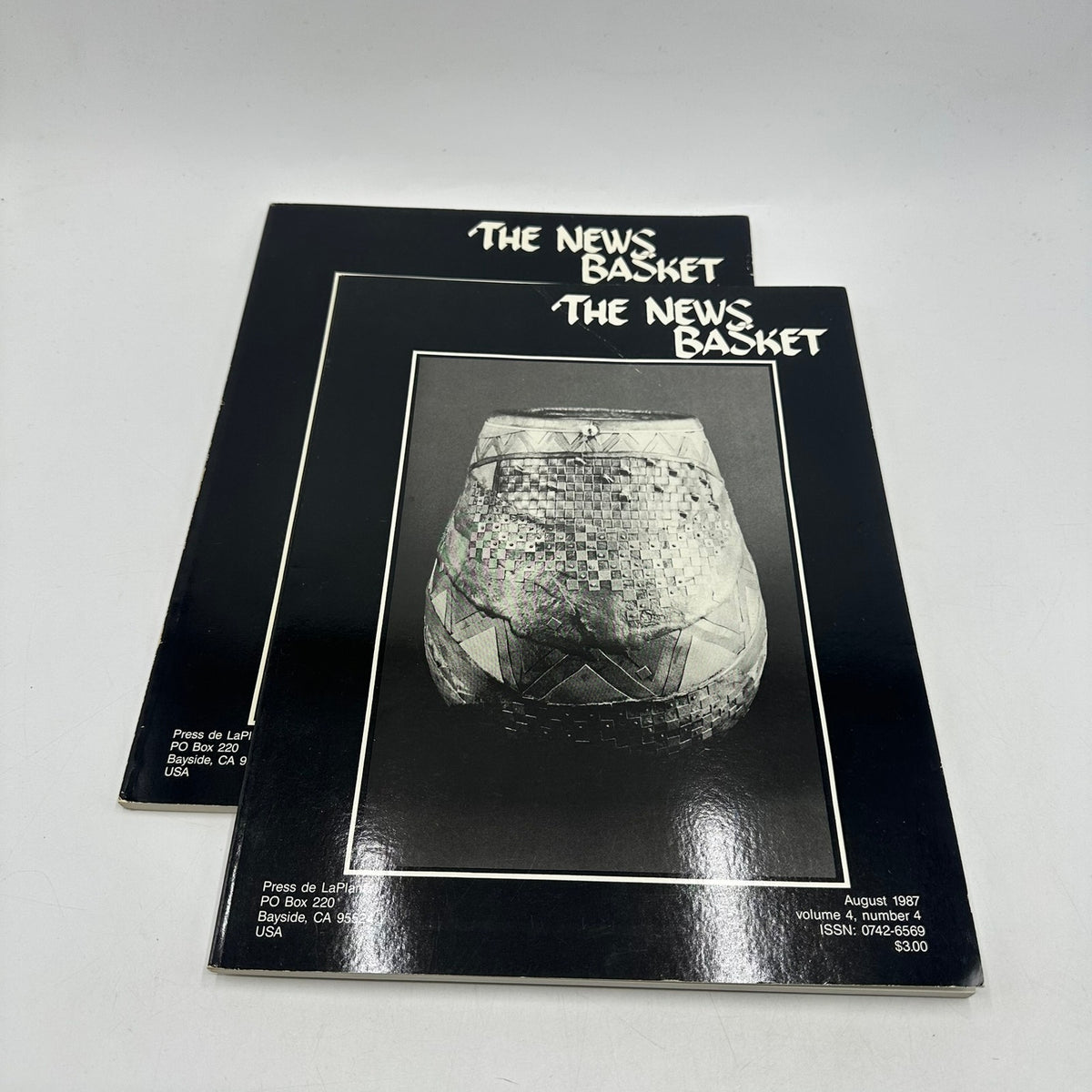 The News Basket 2 Volumes June August 1987 Basketry Magazine Arts & Crafts Rare