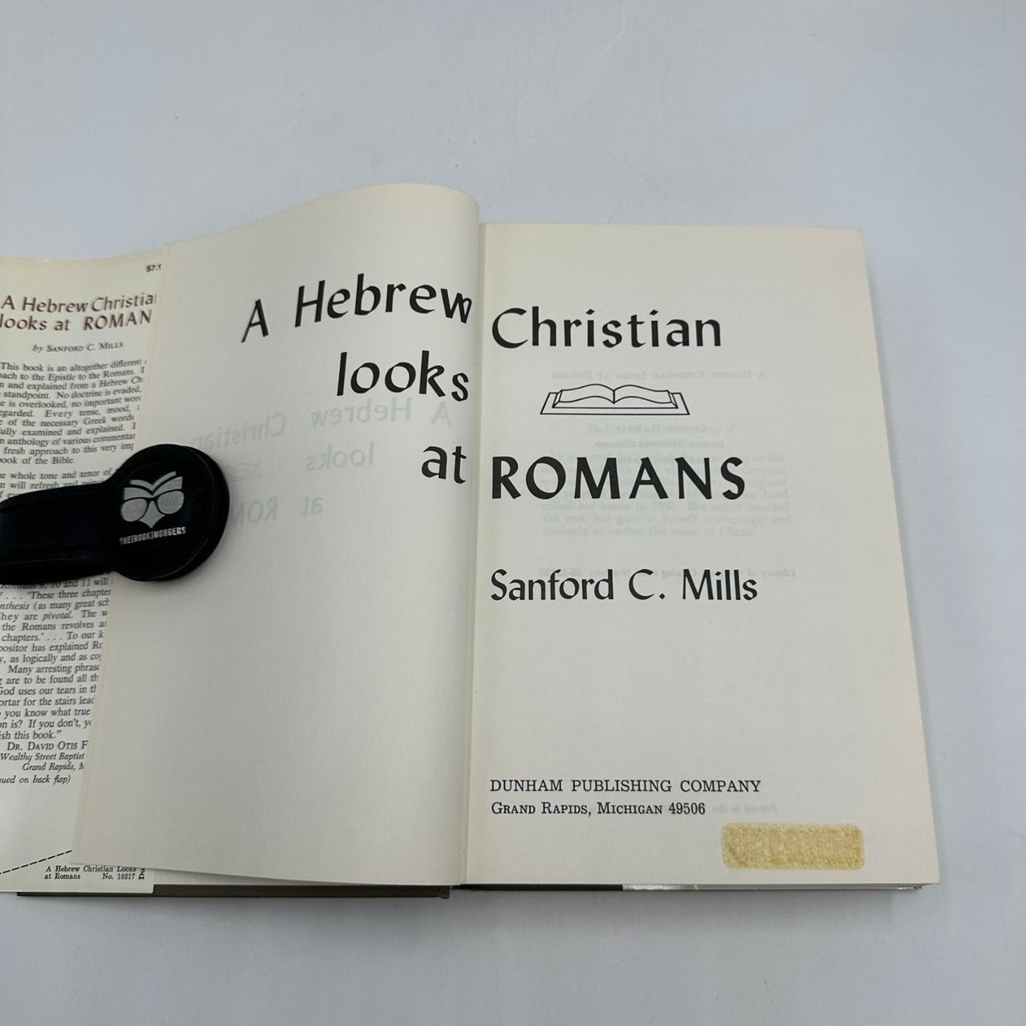 A Hebrew Christian looks at ROMANS Sanford C. Mills 1968 Dunham Theology