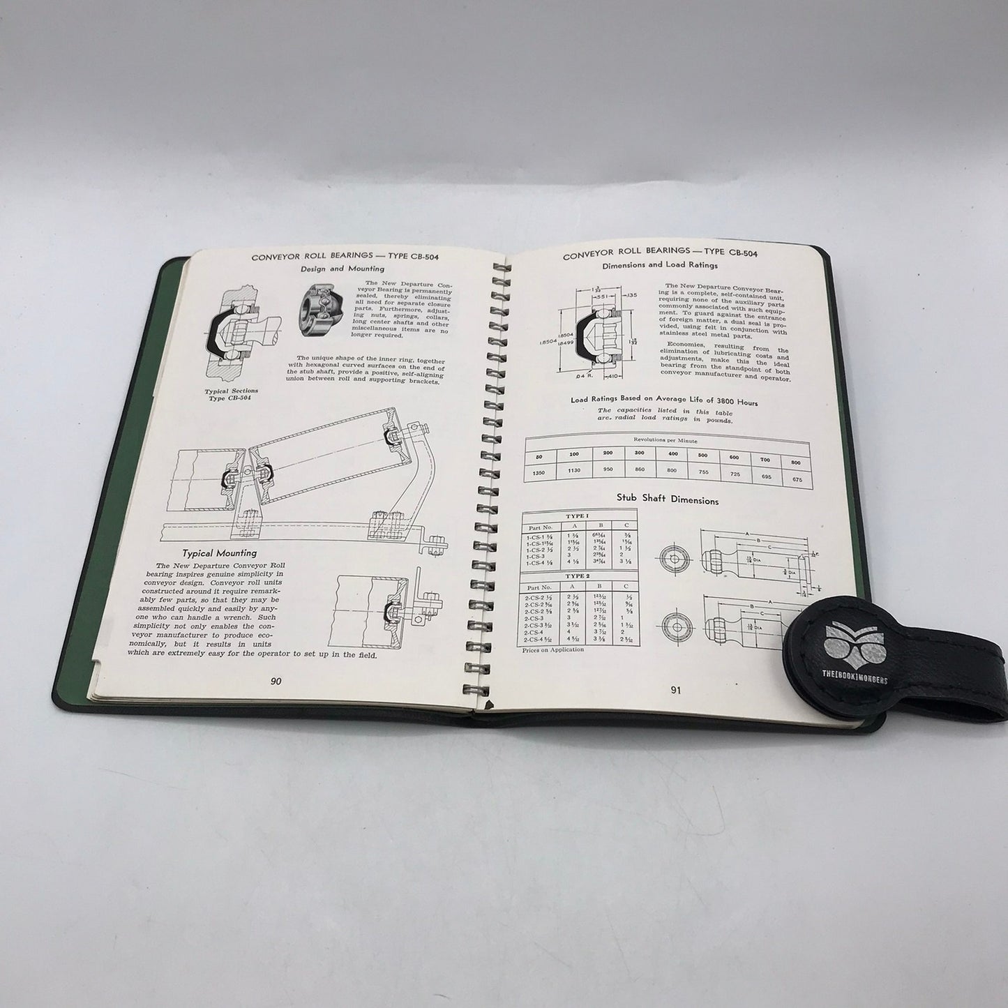 New Departure Hand Book Volume 1 19th Ed and 2 16th Ed Ball Bearing Mounting