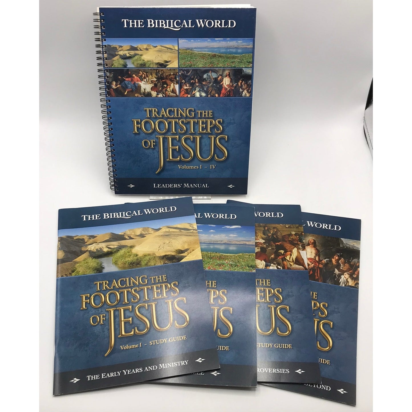 Tracing The Footsteps of Jesus Leaders Manual & Work Books 1-4 Set of Paperbacks