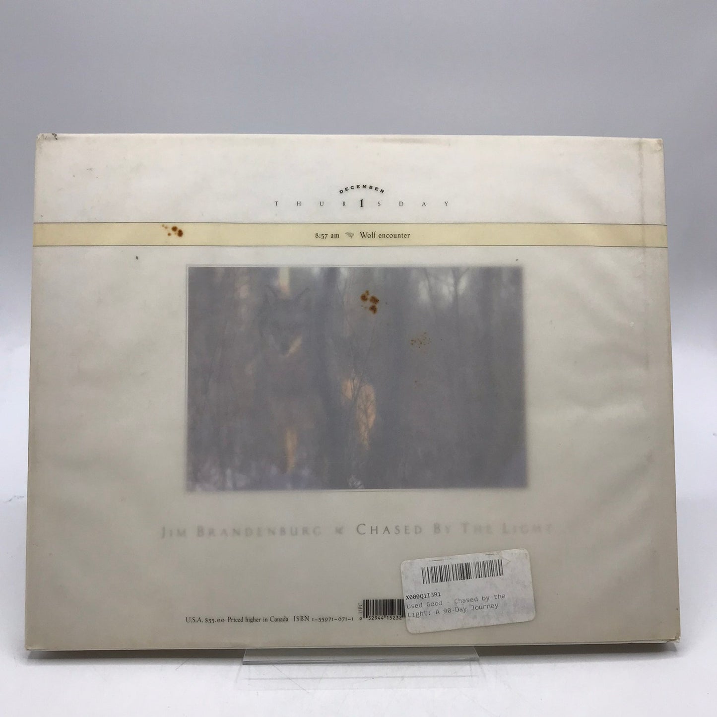 Chased by the Light A 90 Day Journey Jim Brandenburg with Signed Photo of Loon