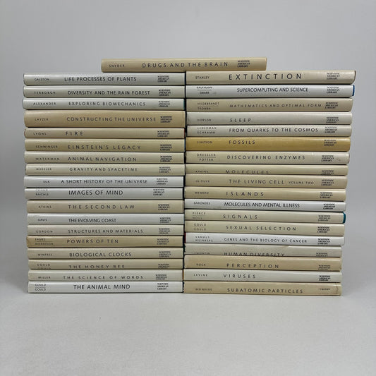 Scientific American Library 37 Volume Set Natural History Biology Science Plants