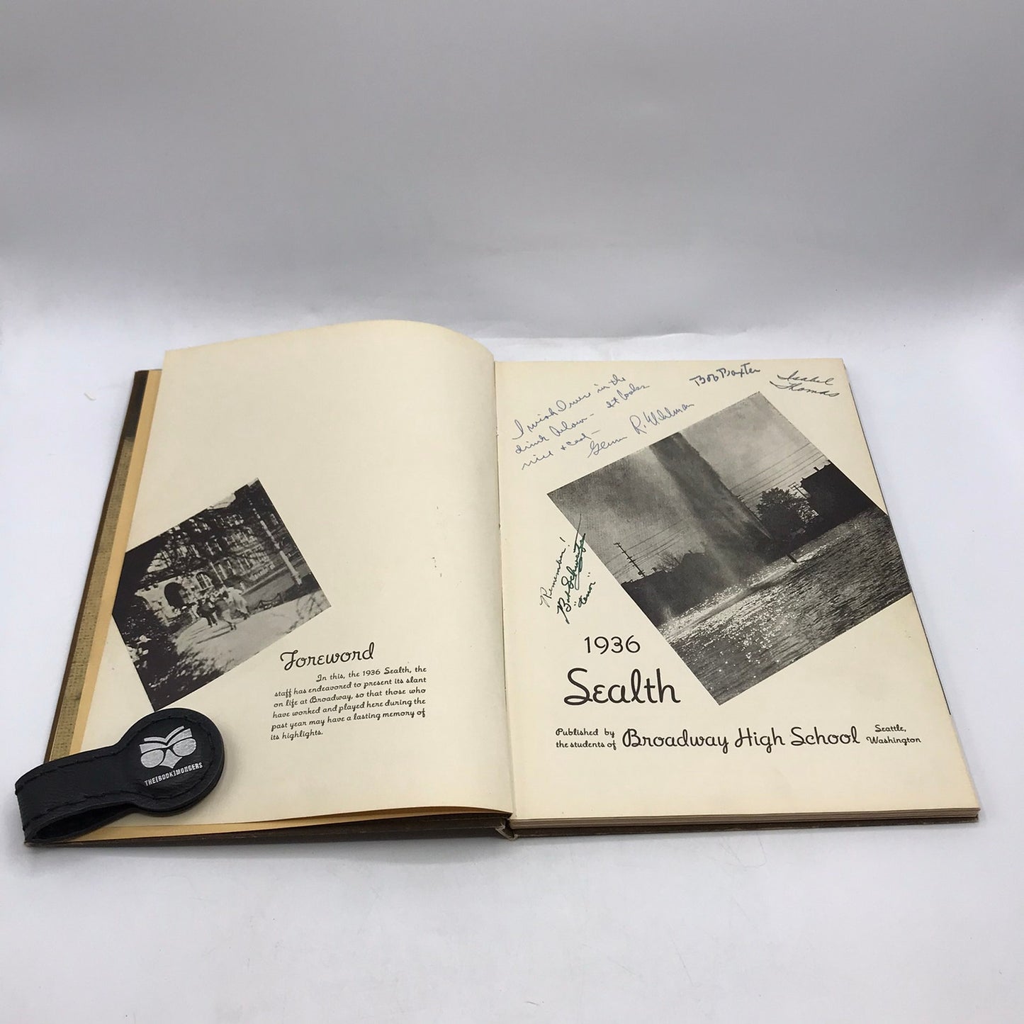 1936 Sealth Broadway High School Yearbook Seattle Washington History Memorabilia