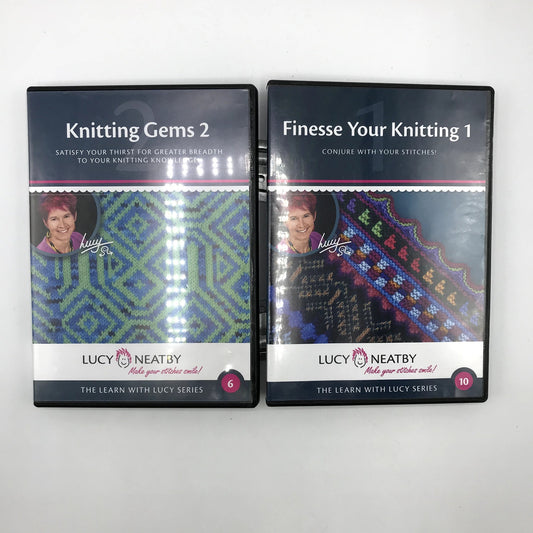 Finesse Your Knitting 1 & Knitting Gems 2 The Learn with Lucy Series 2 DVDs 2007