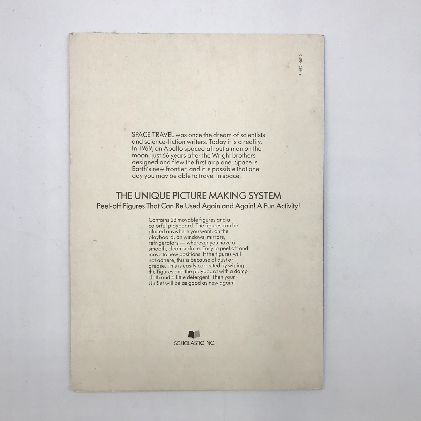 Space Travel UniSet Complete Press & Peel Reusable Sticker Kit 1980s Vintage