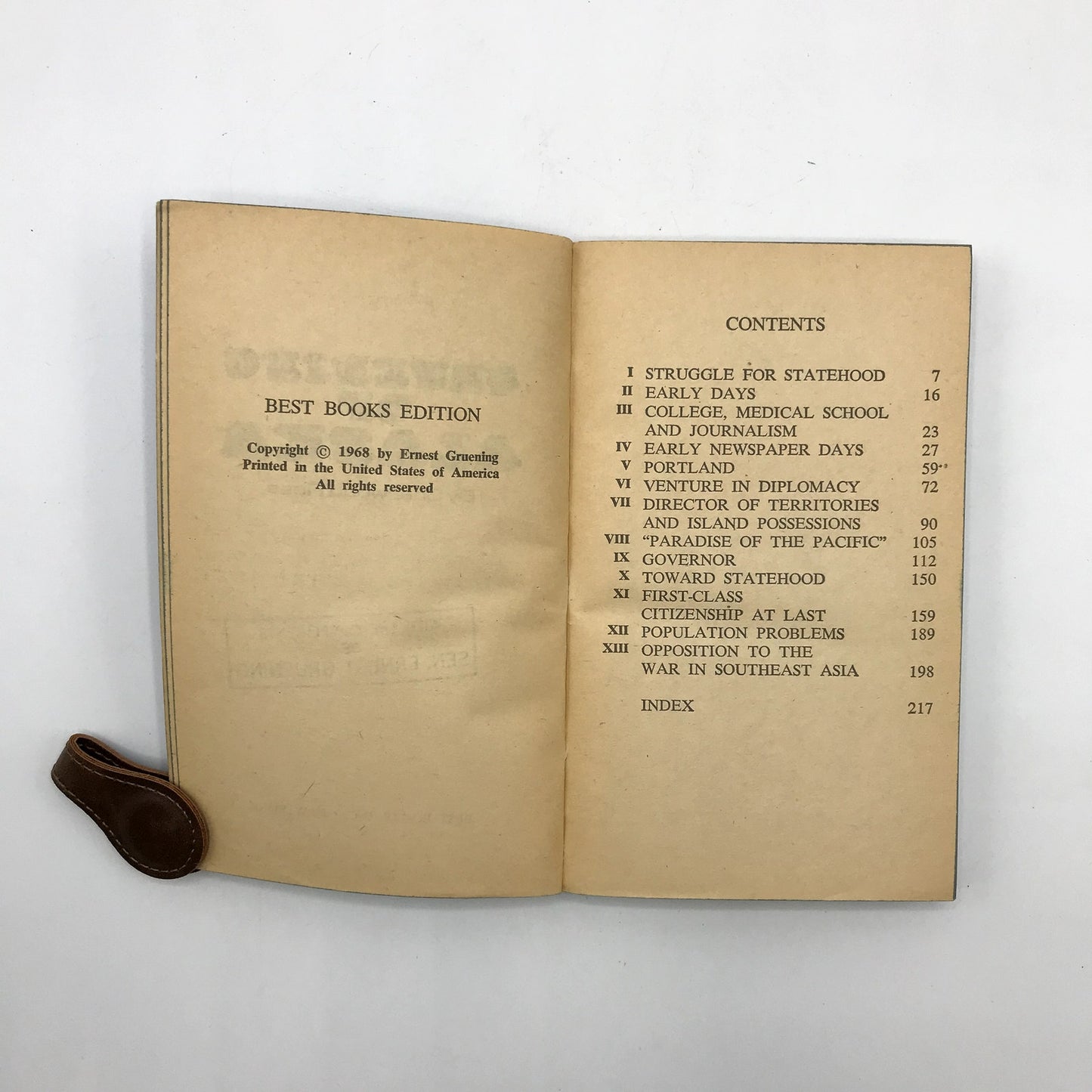 Gruening of Alaska by Sherwood Ross Rare Paperback Nonfiction History Book 1968