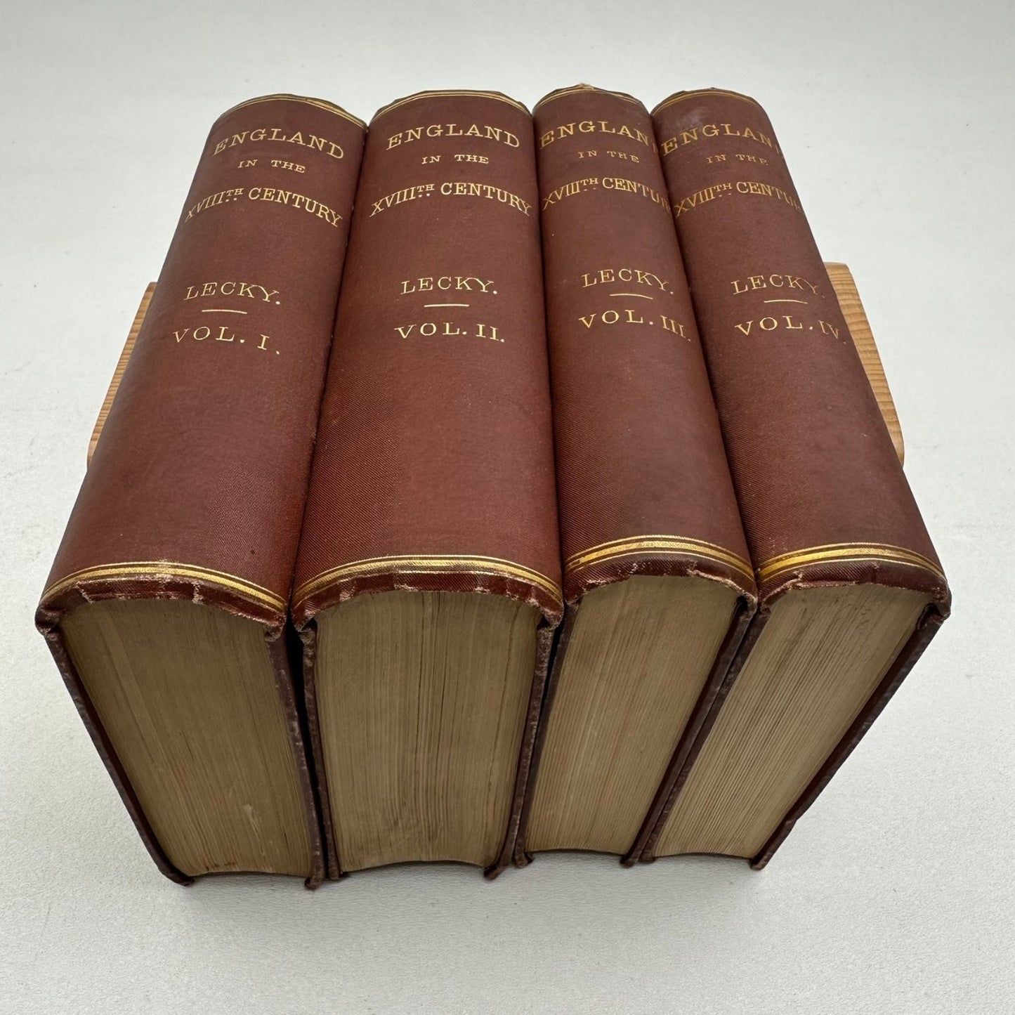 England in the XVIIIth Century Lecky History 4 Volume Set British Empire 1878