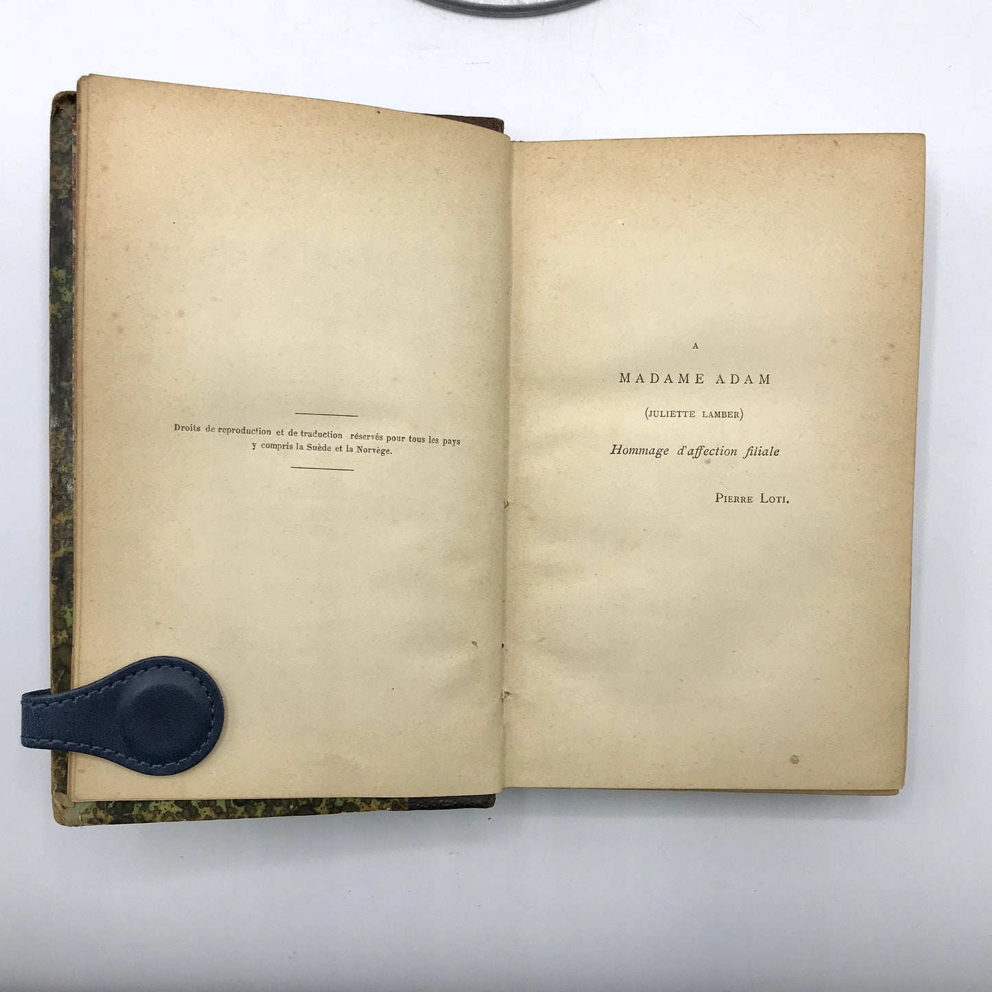 Pecheur D'Islande Antique Leather Hardcover French Novel by Pierre Loti 1900