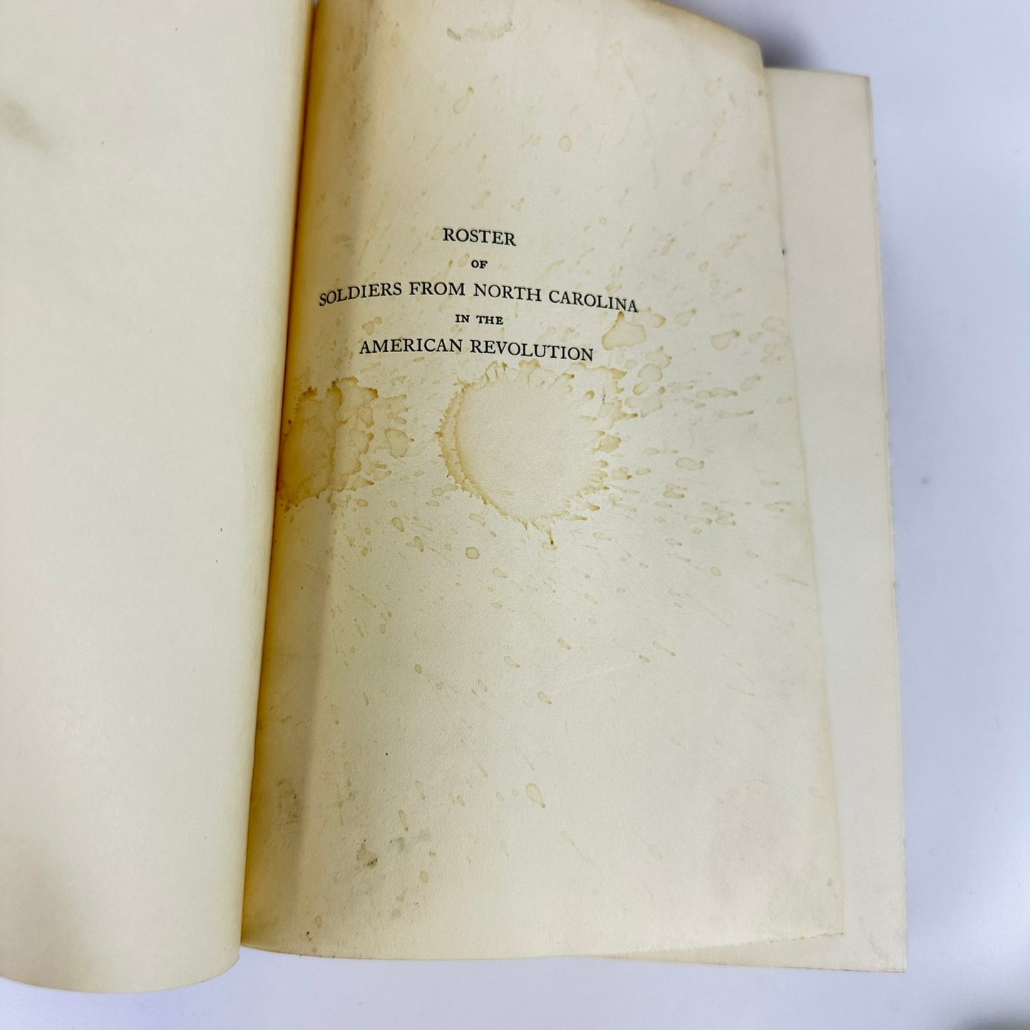 Roster of Soldiers from N.C. in the American Revolution Limited Ed. Signed Book