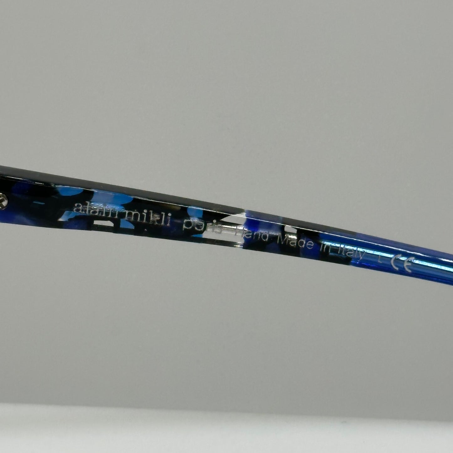 Alain Mikli A03037 011 Blue Mosaic Transparent Womens Square Frames 53-15-140