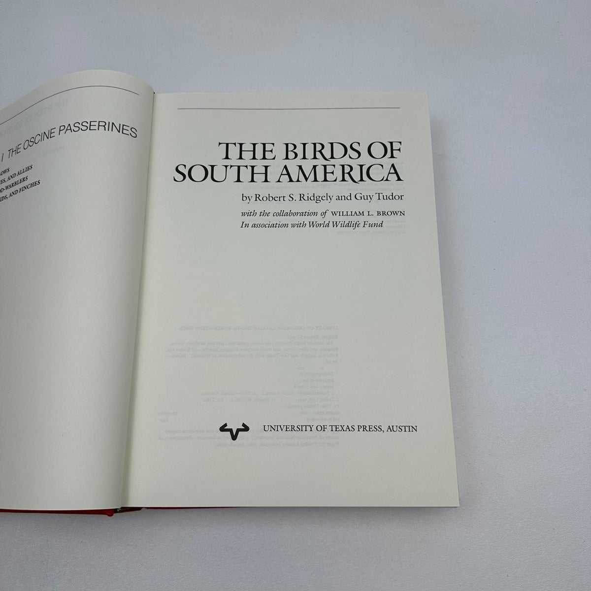 Birds of South America Ridgely Tudor 1989 1994 Vols I & II Ornithology