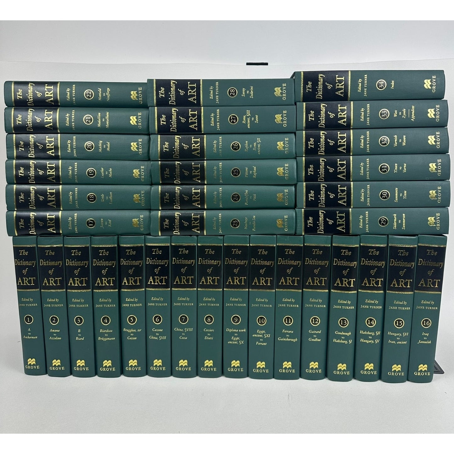 The Grove Dictionary of Art 34 Volume Set Jane Turner Encyclopedias Reference