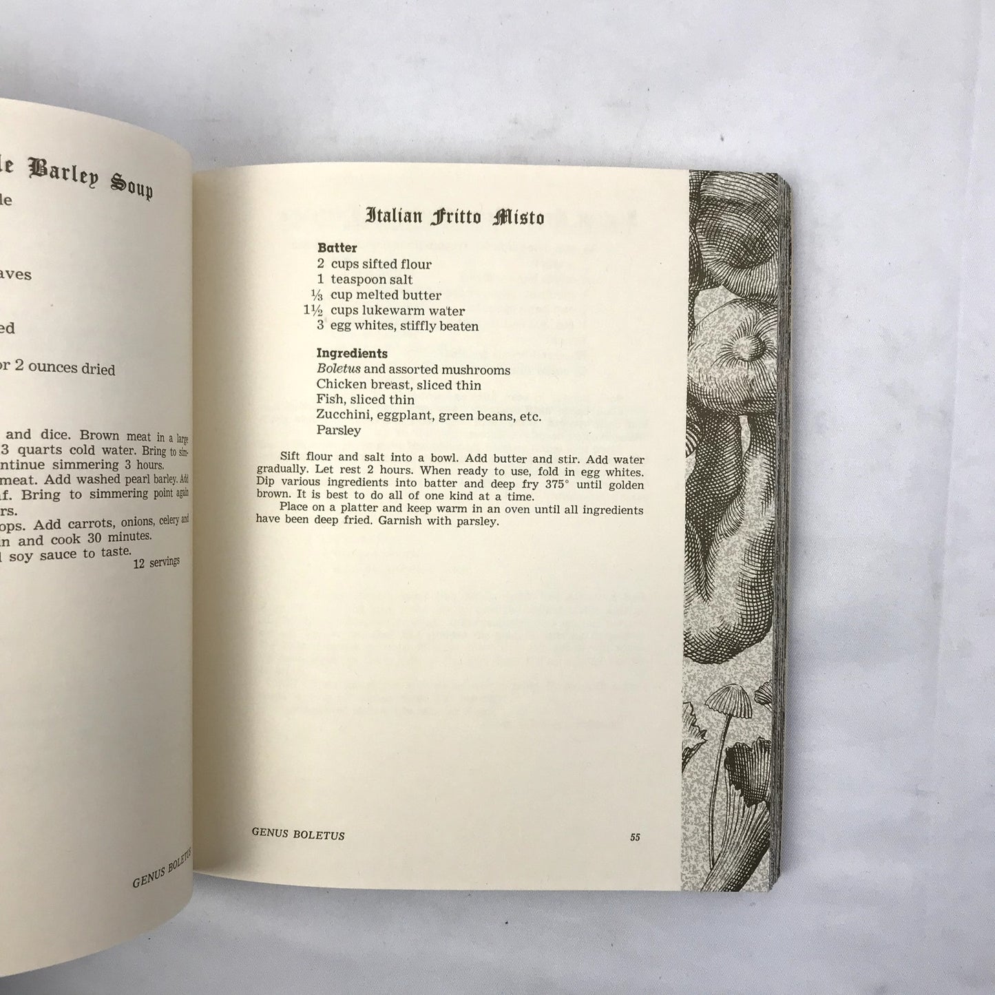 Wild Mushroom Recipes Book by Puget Sound Mycological Society 1969 2nd Edition