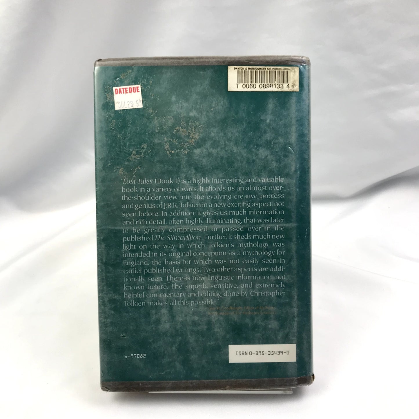 The Book of Lost Tales Part One Hardcover J.R.R. Tolkien First U.S. Edition 1984