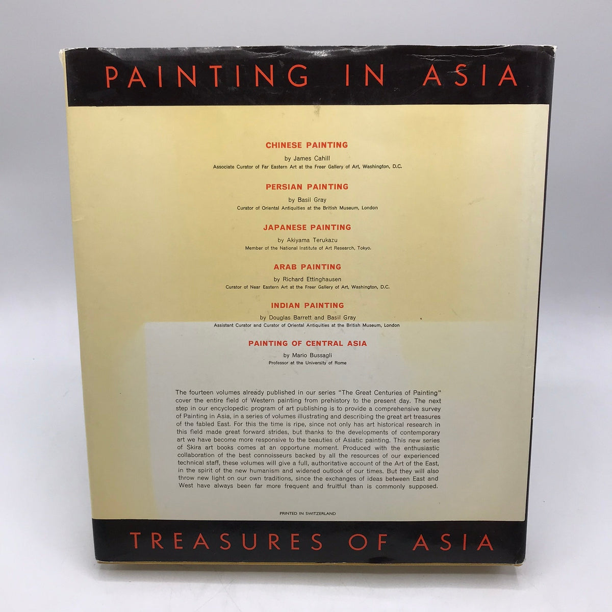 Treasures of Asia Chinese Painting James Cahill Far Eastern Art Culture History