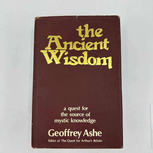 Ancient Wisdom Geoffrey Ashe 1977 First Edition Occult Spirituality Macmillan