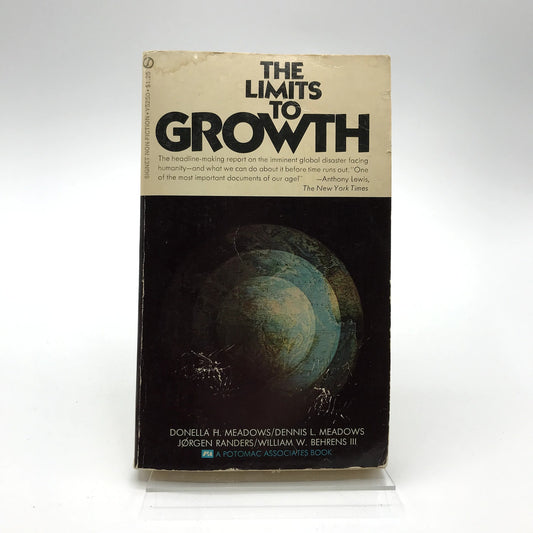 The Limits To Growth Paperback Science Book by Meadows, Randers & Behrens 1972