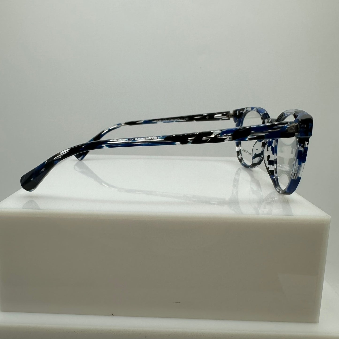 Alain Mikli A03063 008 Havana Blue Black Clear Womens Eyeglass Frames 43-19-140