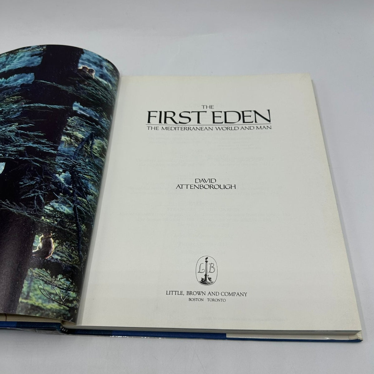 The First Eden David Attenborough 1987 First Edition Mediterranean World Little