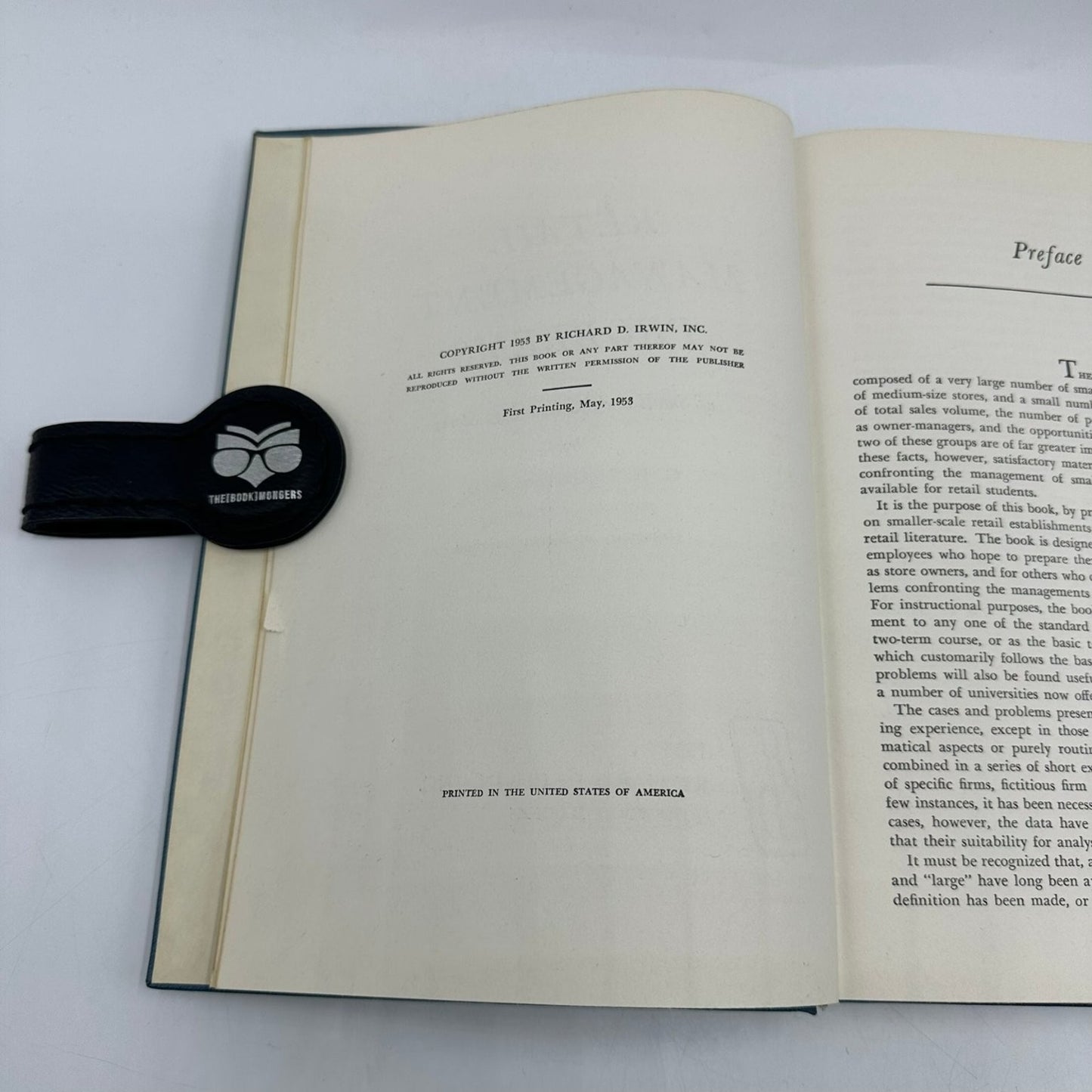 Retail Management Problems C. H. McGregor 1953 First Printing Business Irwin