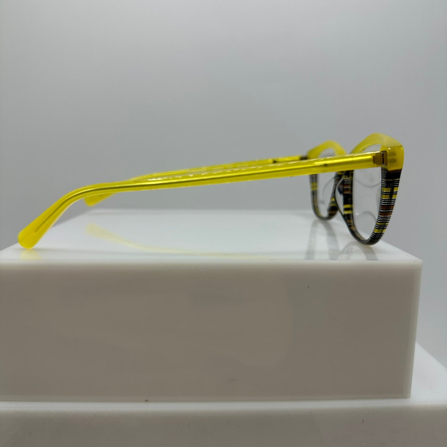 Alain Mikli Cleophee 2 A03154 003 Yellow Brown Opal Womens Cat Eye 54-15-140