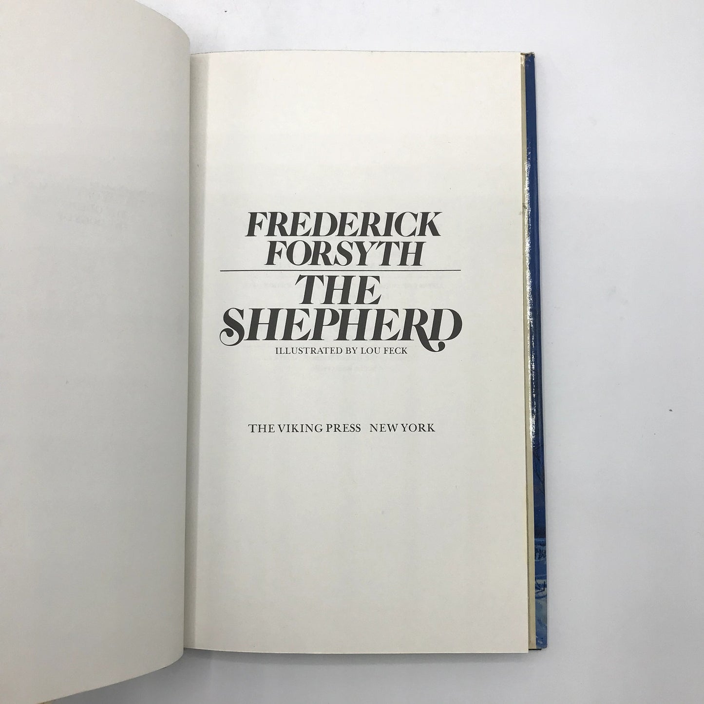 The Shepherd Hardcover Book by Frederick Forsyth Illustrated by Lou Feck 1976