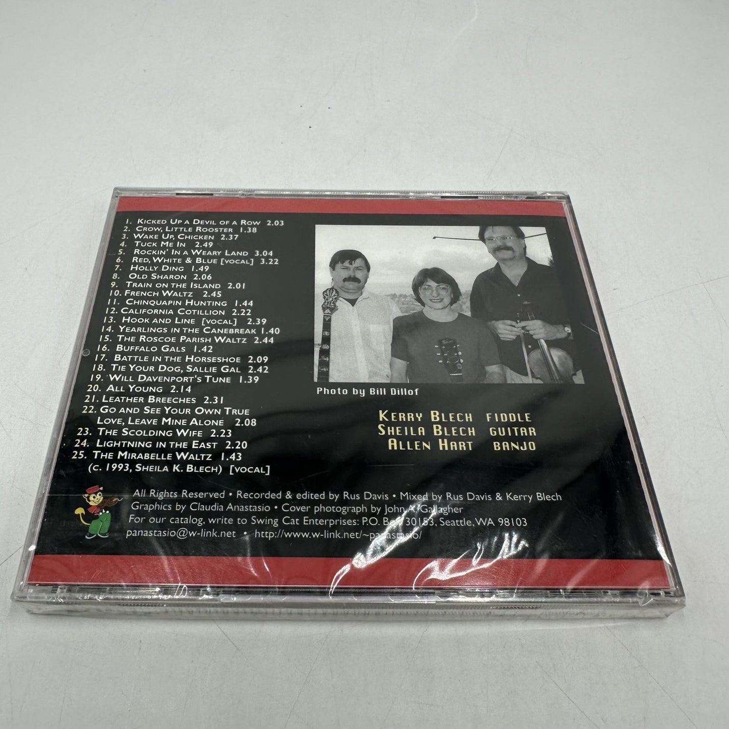 Hart & Blech - A Devil of a Row CD 1997 Old-Time Fiddle Banjo Guitar Swing Cat