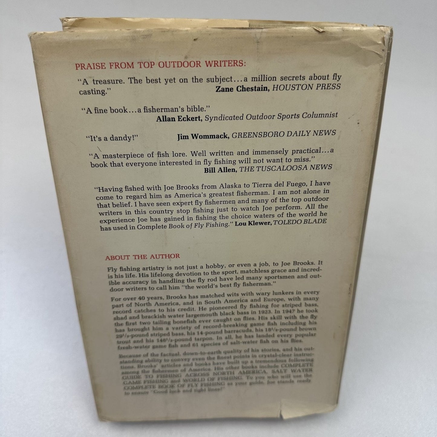 Complete Book of Fly Fishing Joe Brooks 1968 Revised Edition Outdoor Life
