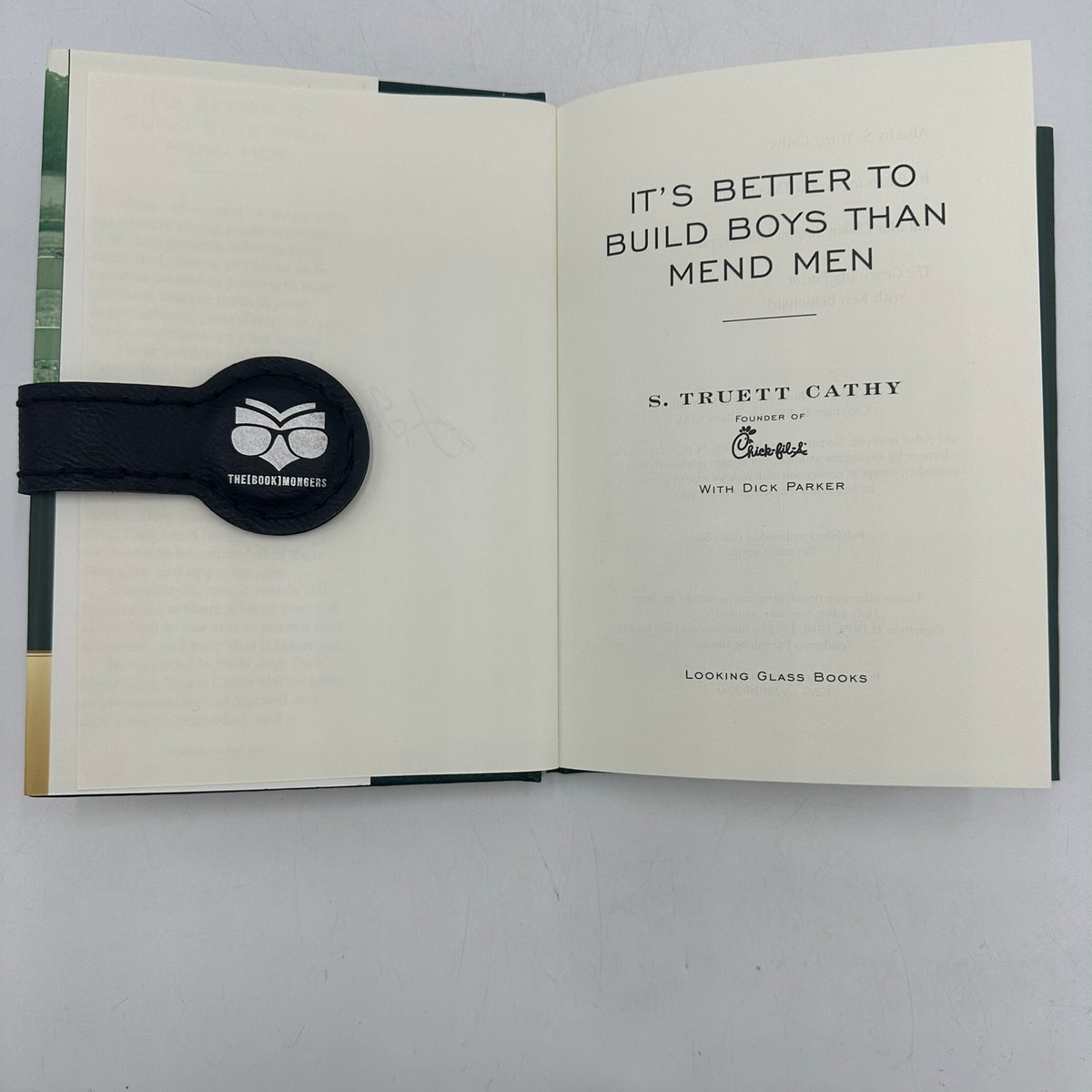 It's Better to Build Boys than Mend Men S Truett Cathy SIGNED Parenting Boys
